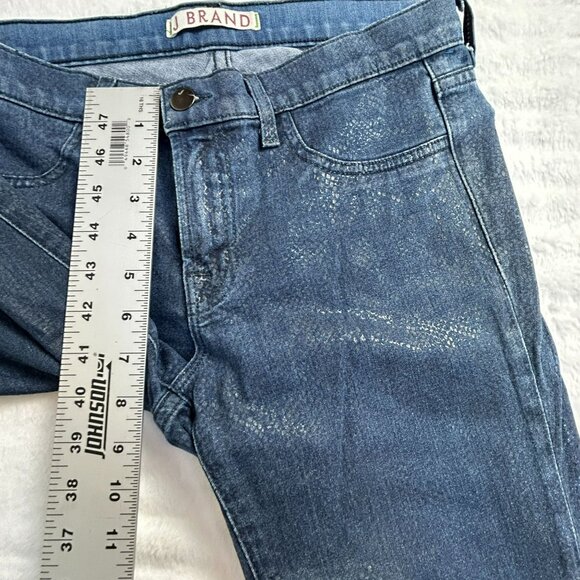 J Brand Women's Denim Medium Wash Mid Rise Waist Casual Skinny Jeans Blue 27 - Picture 10 of 11